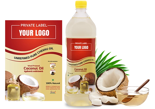 White label virgin coconut oil manufacturer and private label supplier in California, USA.