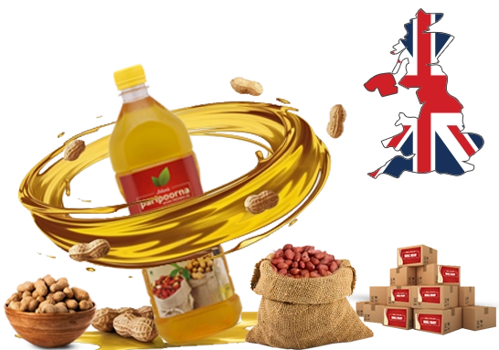 Pure groundnut oil for London homes and businesses with natural taste, aroma, and nutrients.