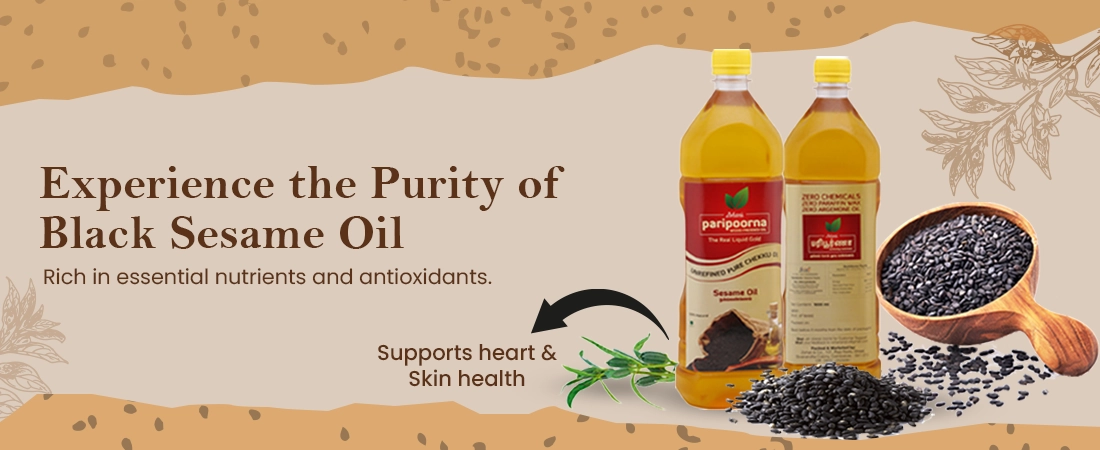 A premium bottle of dark cold-pressed black sesame oil from a trusted oils manufacturer.